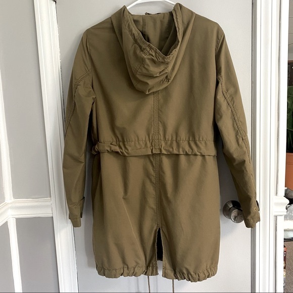 H&M Green Army Hooded Utility Jacket - Picture 2 of 6